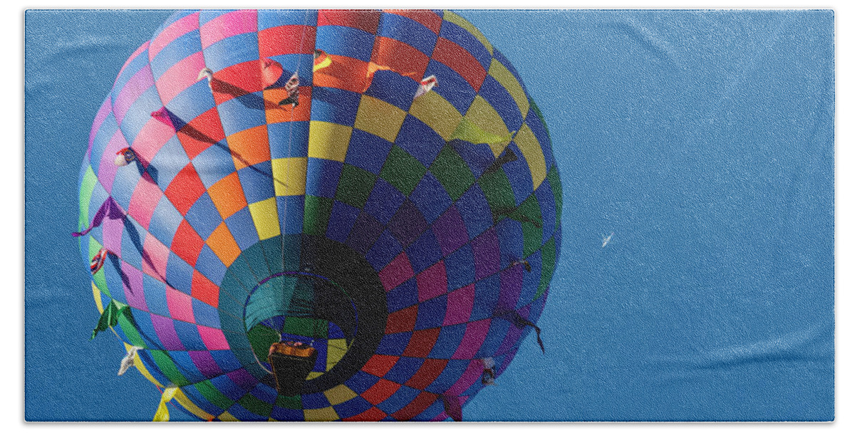 Balloon Hand Towel featuring the digital art Fly By by Todd Tucker