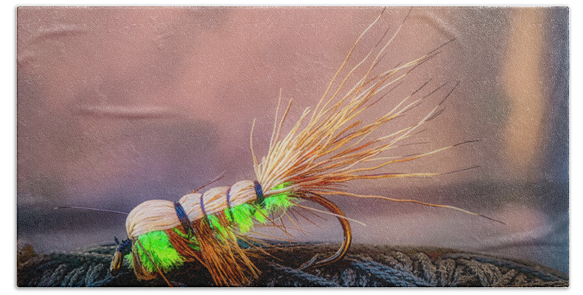 Fly Fishing Lure 3 Bath Towel by Cindy Shebley - Pixels