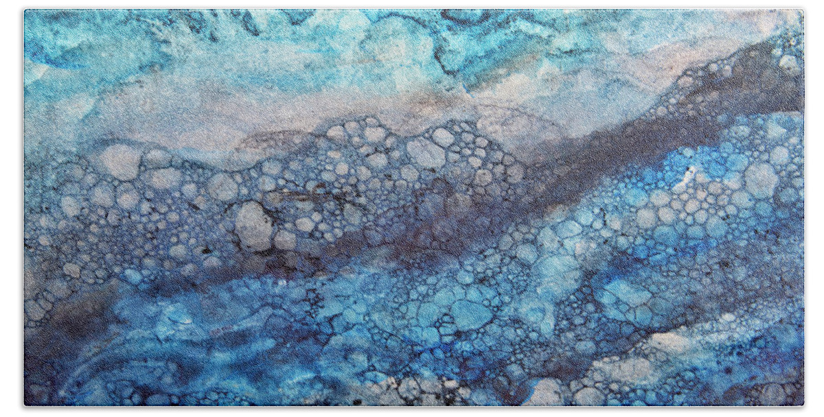 Abstract Bath Towel featuring the photograph Following the Flow by Michele Cornelius