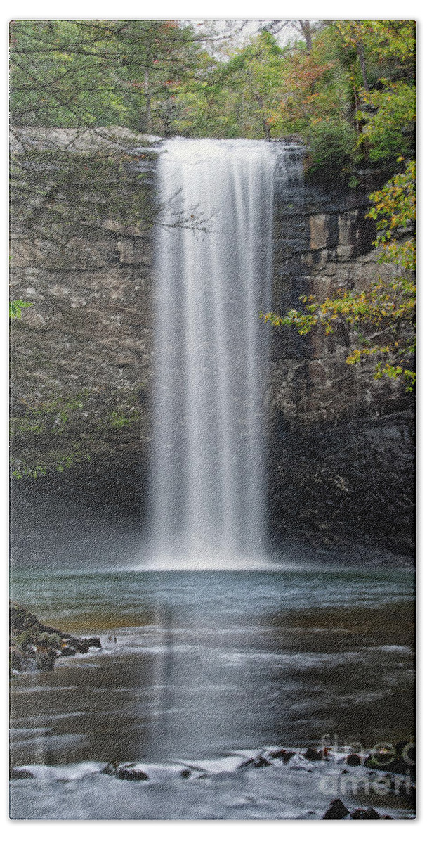 Foster Falls Bath Towel featuring the photograph Foster Falls 13 by Phil Perkins