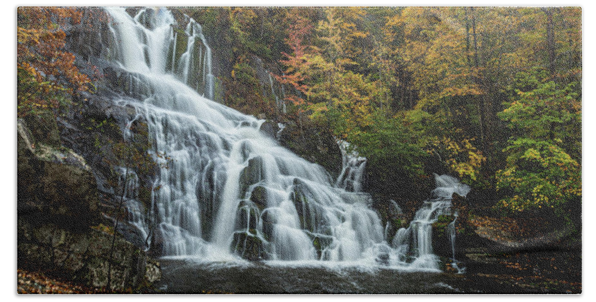 Waterfall Bath Towel featuring the photograph Fourth Falls on Toxaway Creek by Chris Berrier