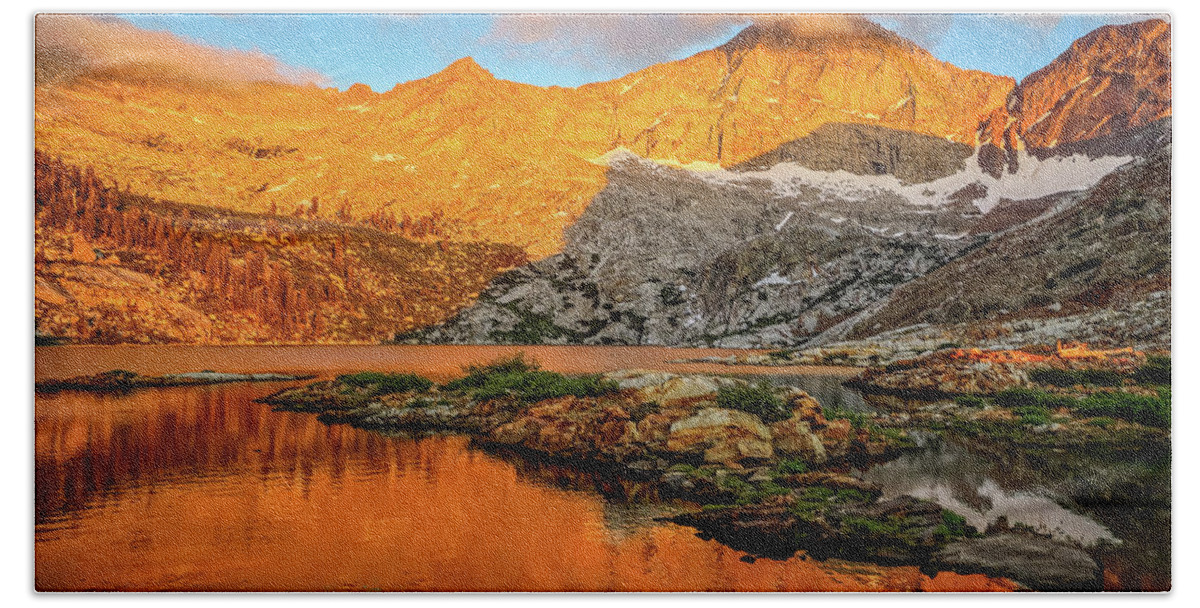 Franklin Lake Hand Towel featuring the photograph Franklin Lake by Brett Harvey