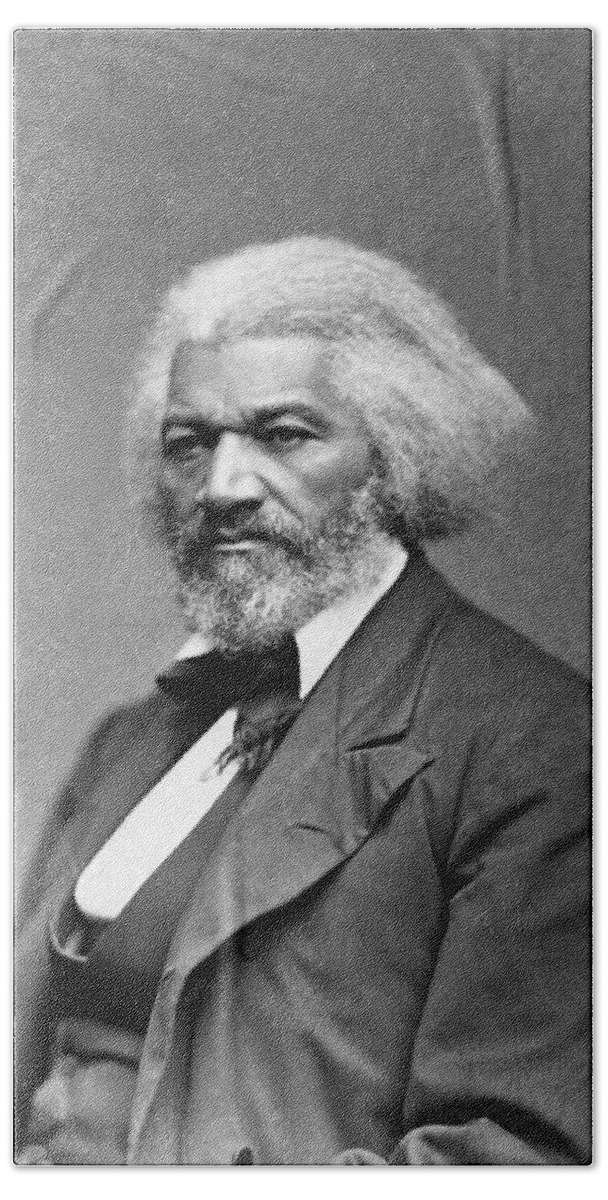 Frederick Douglass Hand Towel featuring the photograph Frederick Douglass Photo by War Is Hell Store