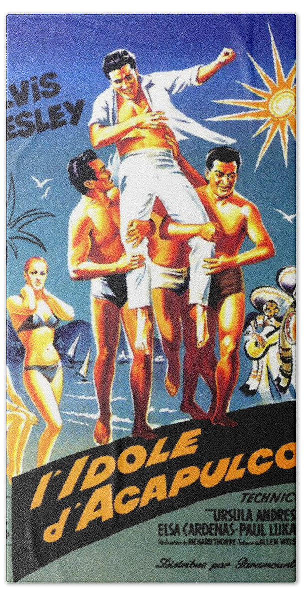 Fun In Acapulco'', 1963 - art by Boris Grinsson Bath Towel by Movie World  Posters - Fine Art America