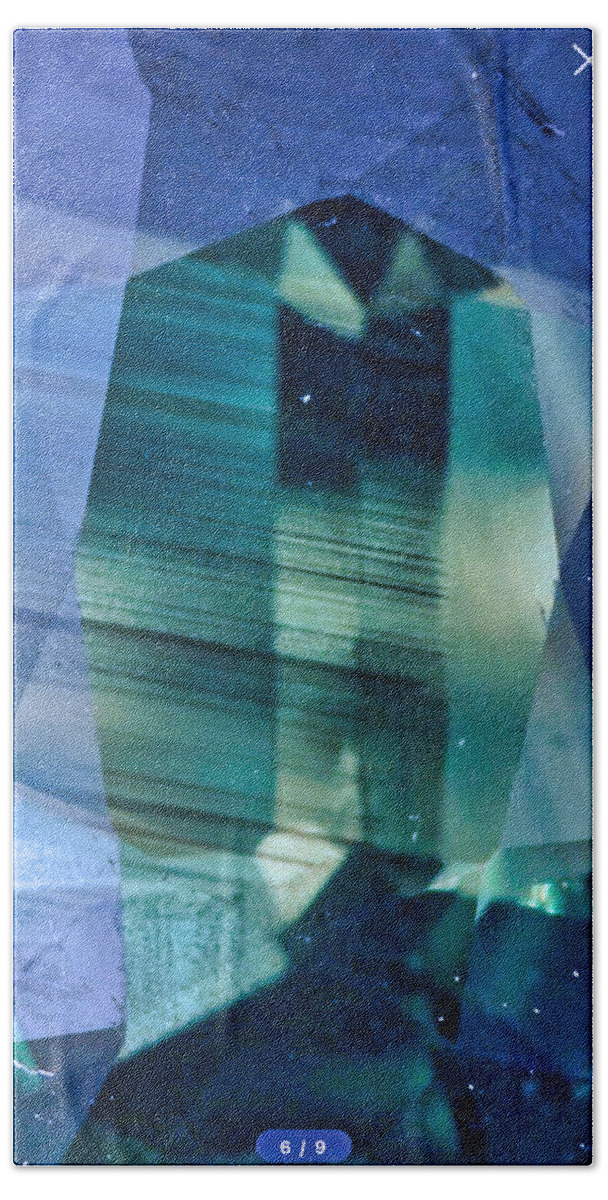 Gem Bath Towel featuring the photograph Gemstone Green and Blue by Russ Considine