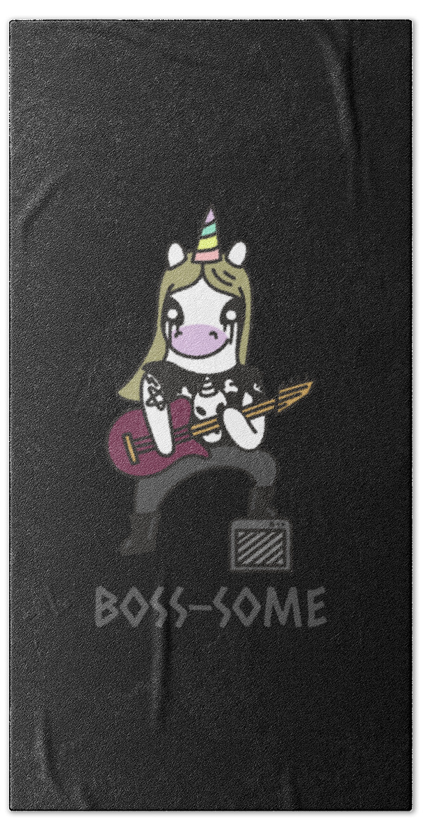 Christmas 2023 Hand Towel featuring the digital art Gift for Boss Boss-Some Awesome by Flippin Sweet Gear