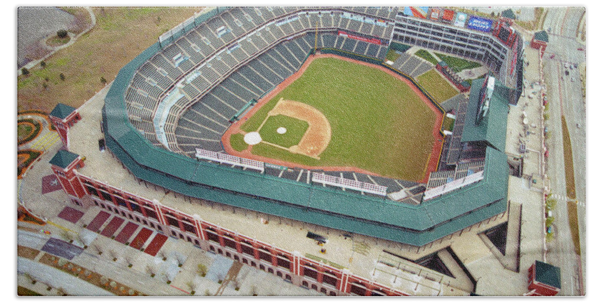 Stadium Hand Towel featuring the photograph Globe Life Park No2 by Julia Robertson-Armstrong