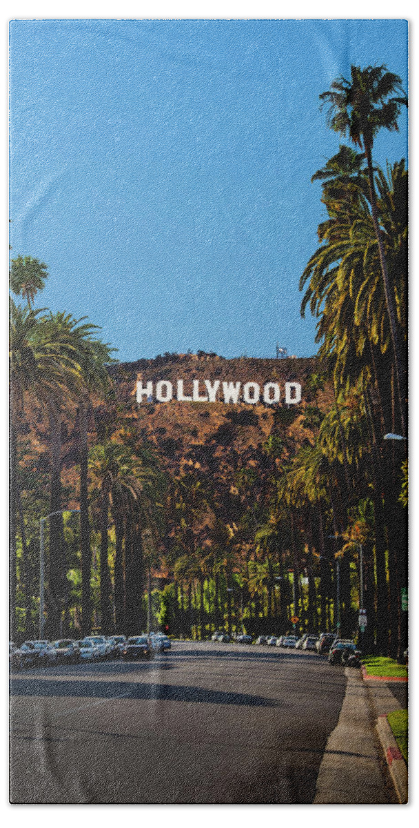 Hollywood Sign Bath Towel featuring the photograph Glory Days by Az Jackson