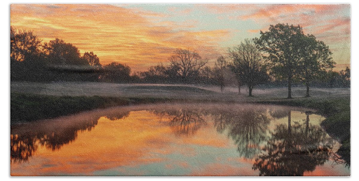 Texas Bath Towel featuring the photograph Golfer's Dream Texas Sunrise by Ron Long Ltd Photography