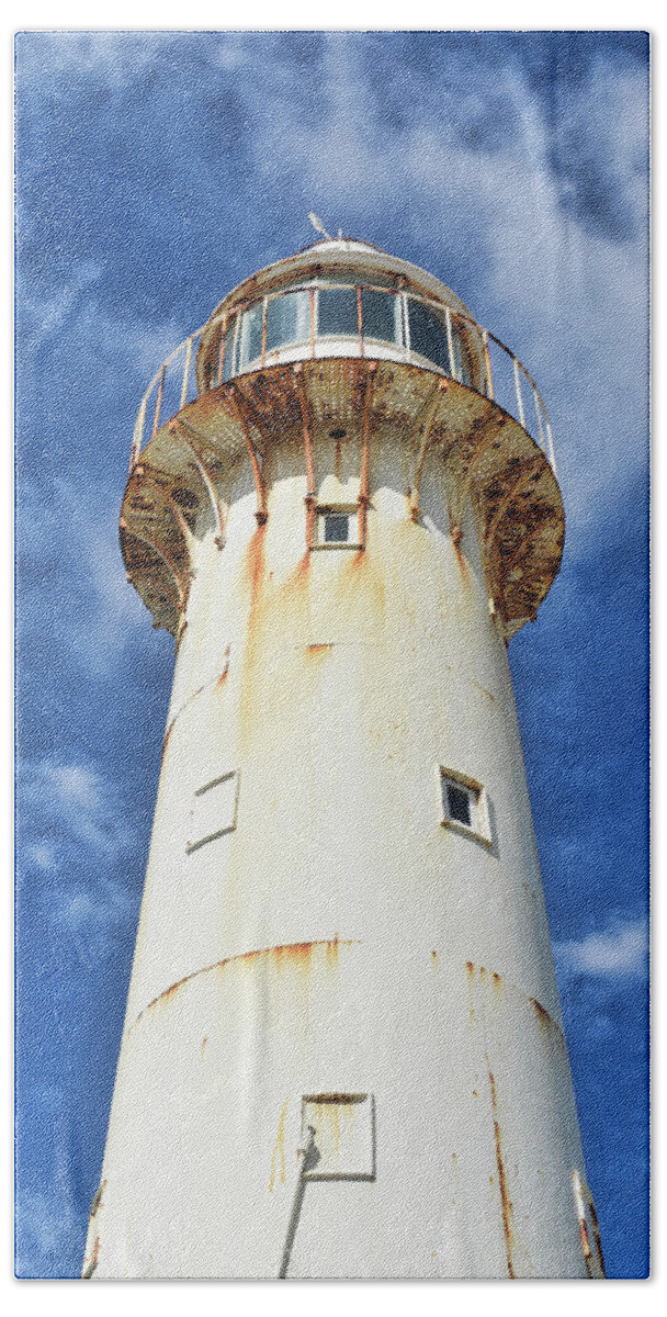 Tower Hand Towel featuring the photograph Grand Turk Lighthouse by Portia Olaughlin