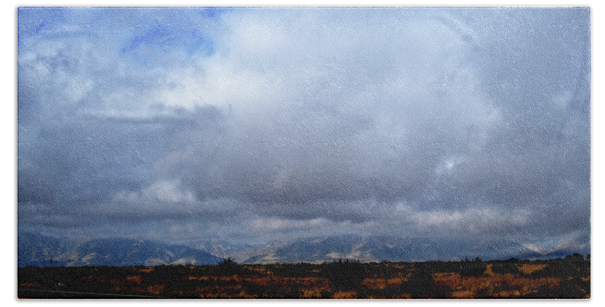 Mountains Bath Towel featuring the photograph Guadalupe Mountains by George Taylor