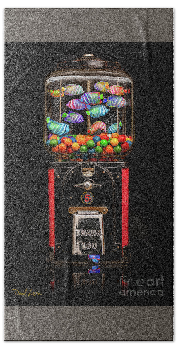 Aquarium Hand Towel featuring the photograph Gumball Fish by David Levin