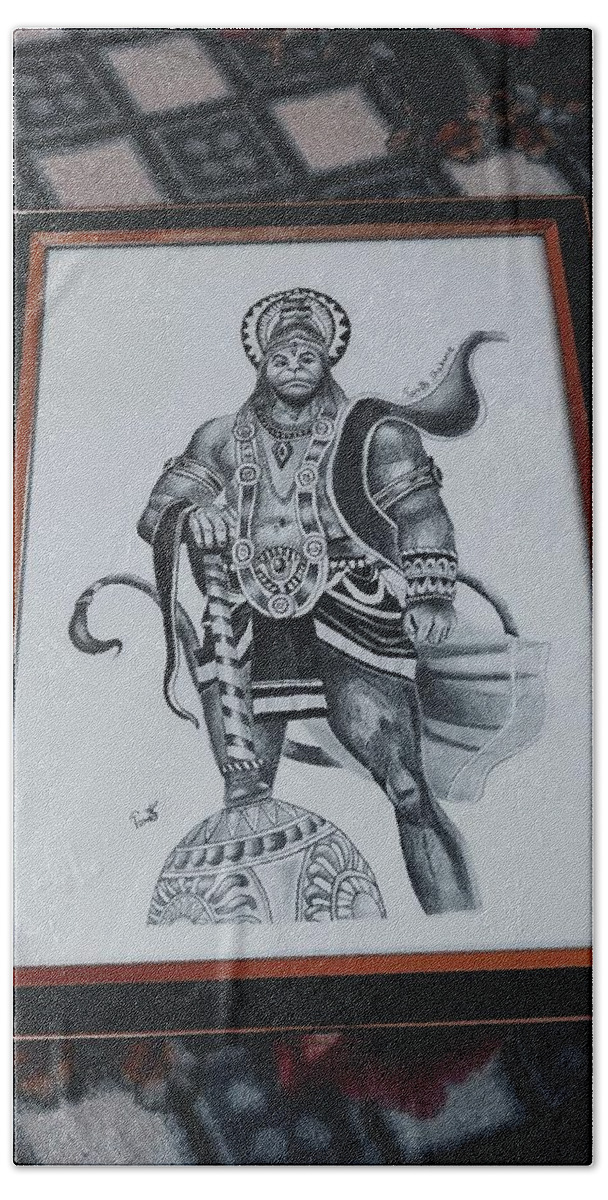 Lord Hanuman for Hanuman Jayanti festival of India, Hand Draw Sketch Vector  Illustration. Stock Vector | Adobe Stock