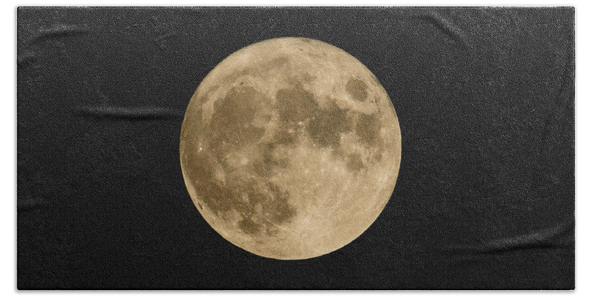 Photo Bath Towel featuring the photograph Harvest Moon by Evan Foster