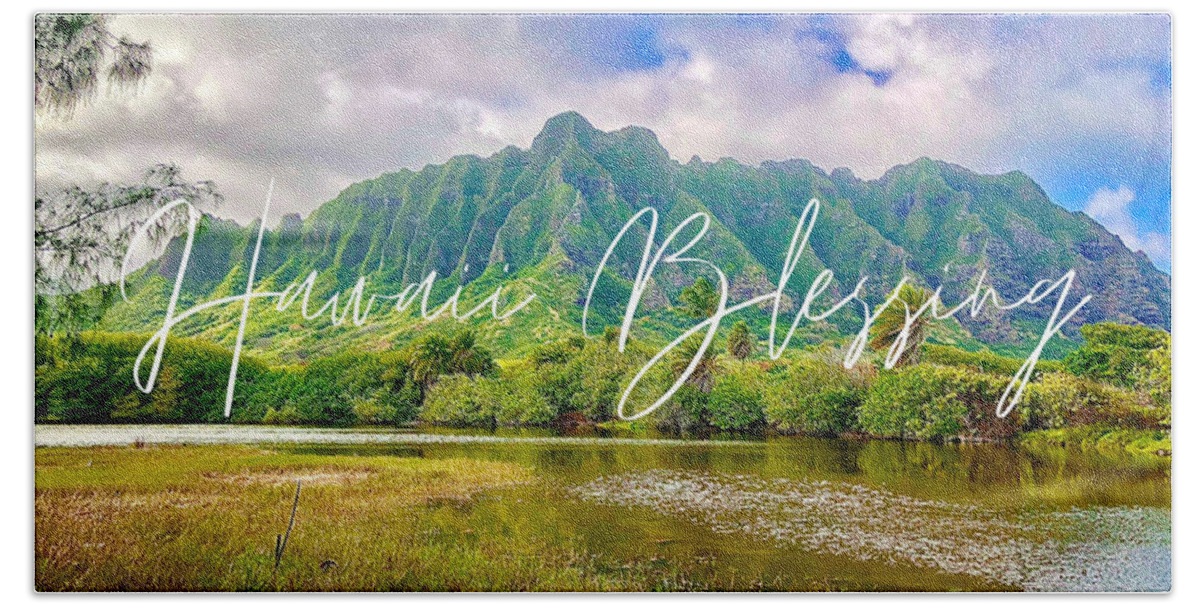Hawaii Landscape Hand Towel featuring the photograph Hawaii Blessing by Carol Riddle