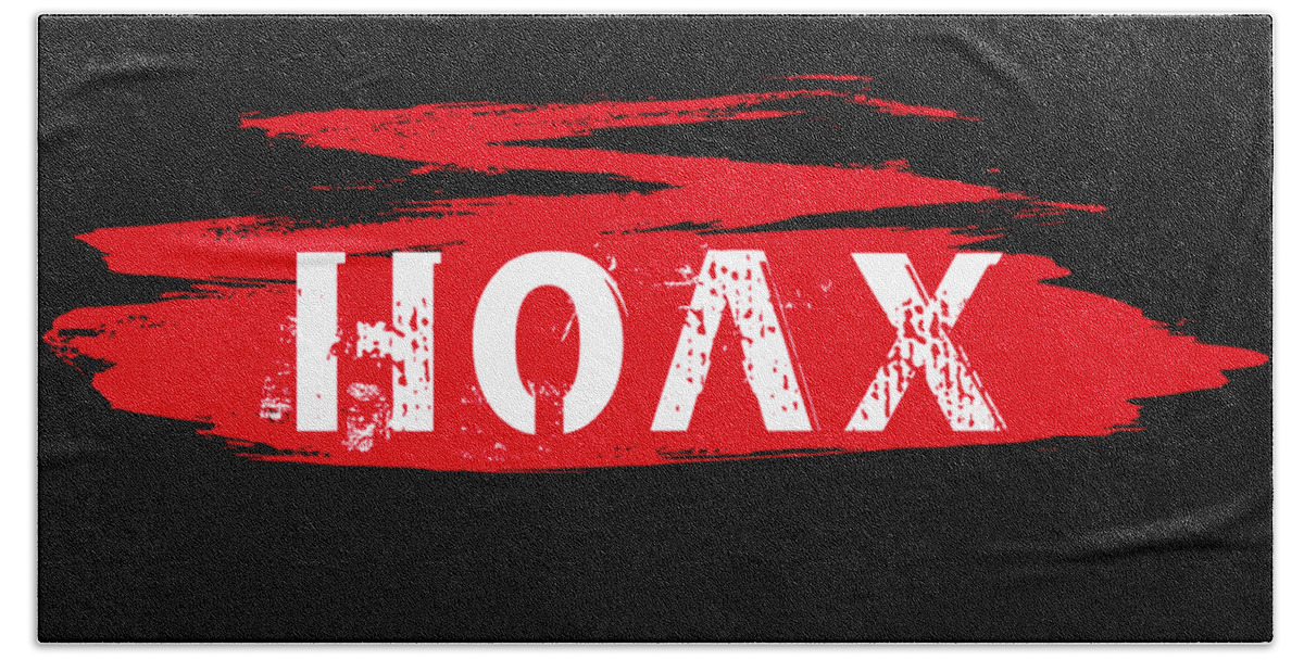 Hoax Grunge Bath Towel featuring the digital art Hoax Grunge by Leah McPhail