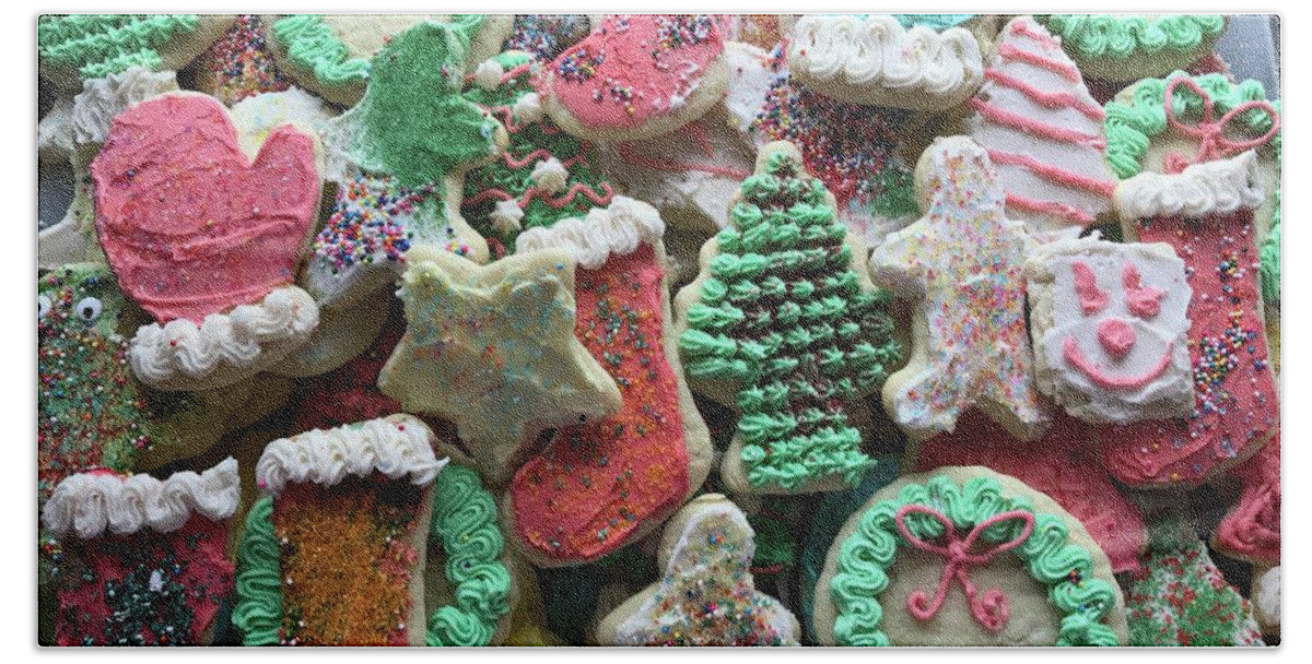 Christmas Hand Towel featuring the photograph Homemade Christmas Cookies by James Lloyd