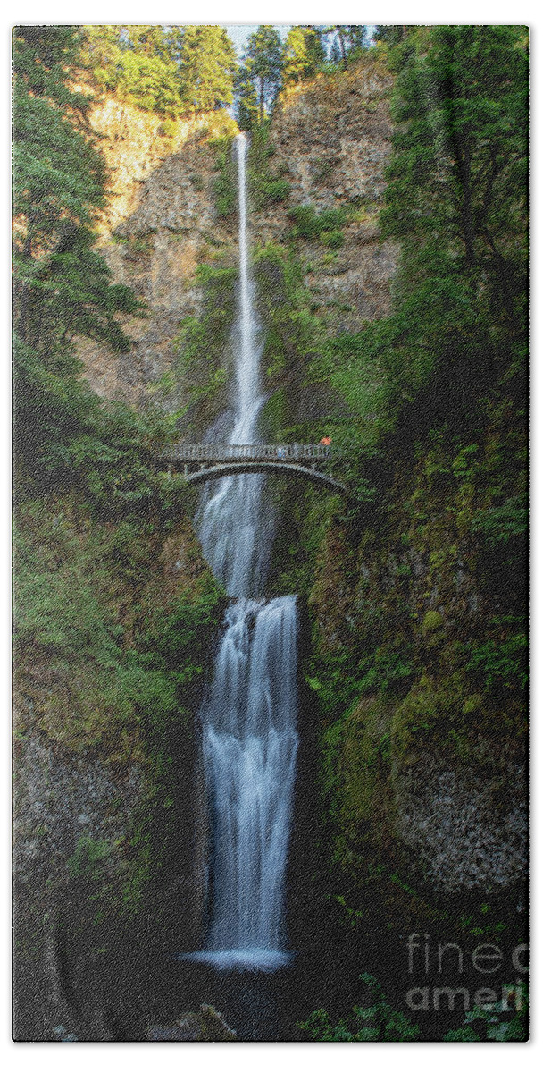 Hood Hand Towel featuring the digital art Columbia river Gorge by Jim Hatch