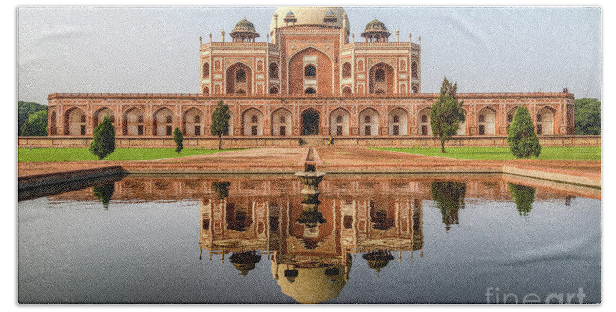 Tomb Hand Towel featuring the photograph Humayun's Tomb 04 by Werner Padarin