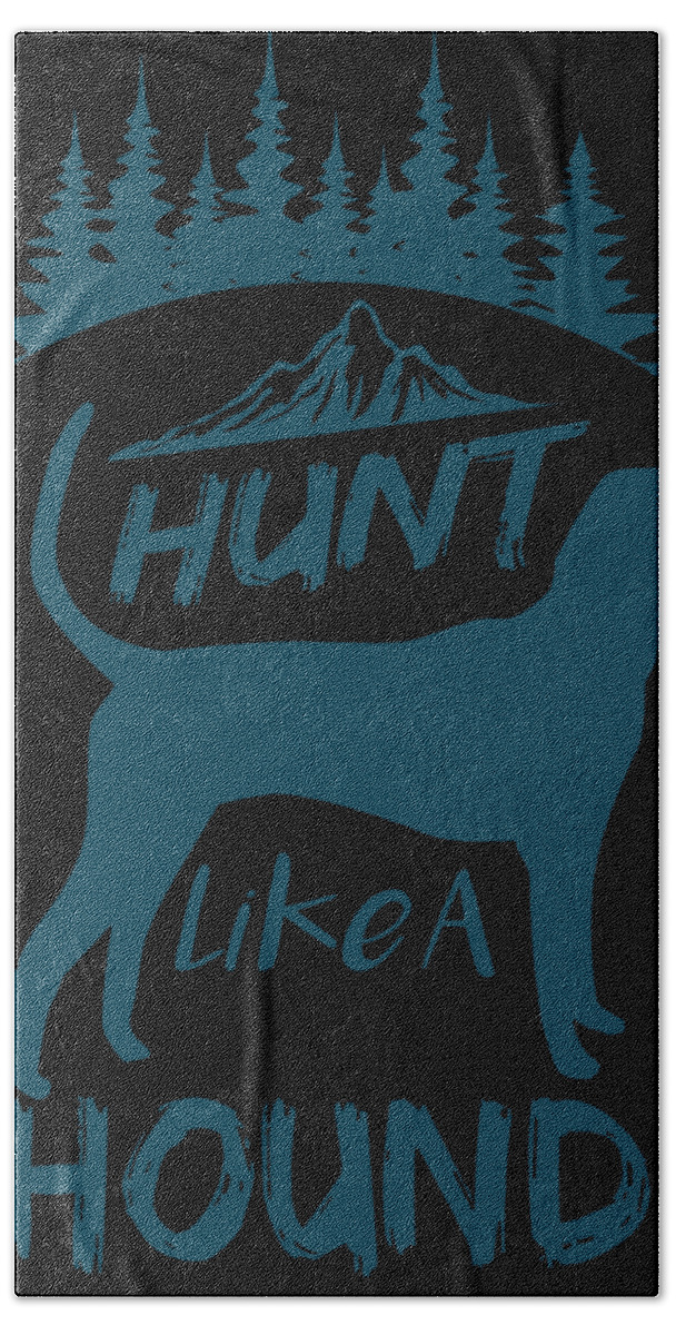 Hunt Hand Towel featuring the digital art Hunt like a dog by Alberto Rodriguez