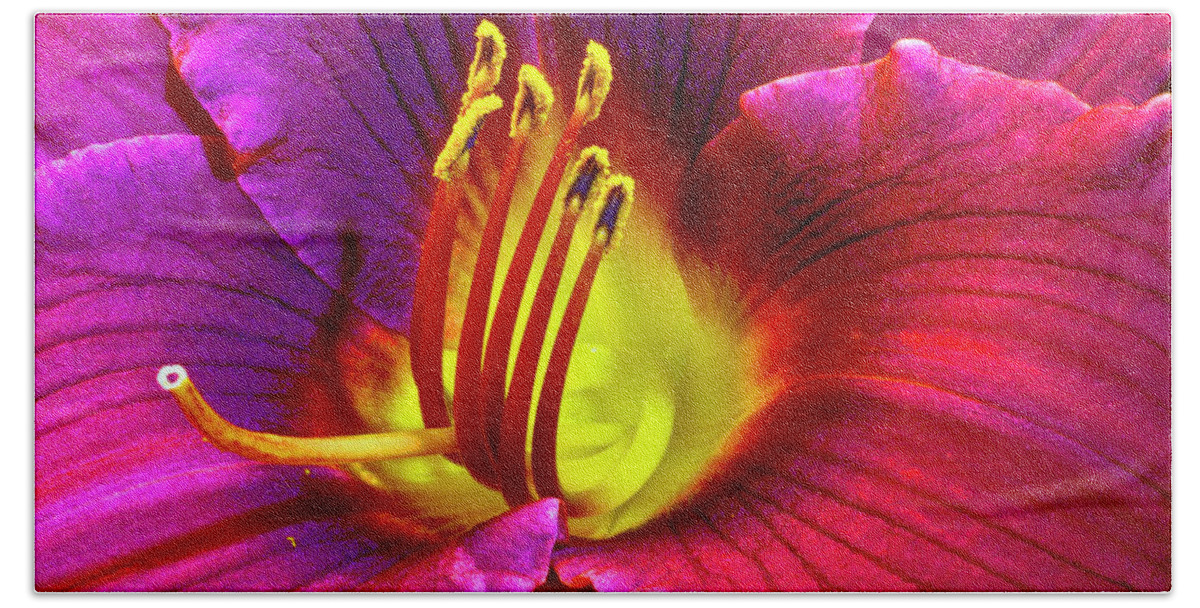 Flowers Bath Towel featuring the photograph Hybrid Lily Empoli by Bill Barber