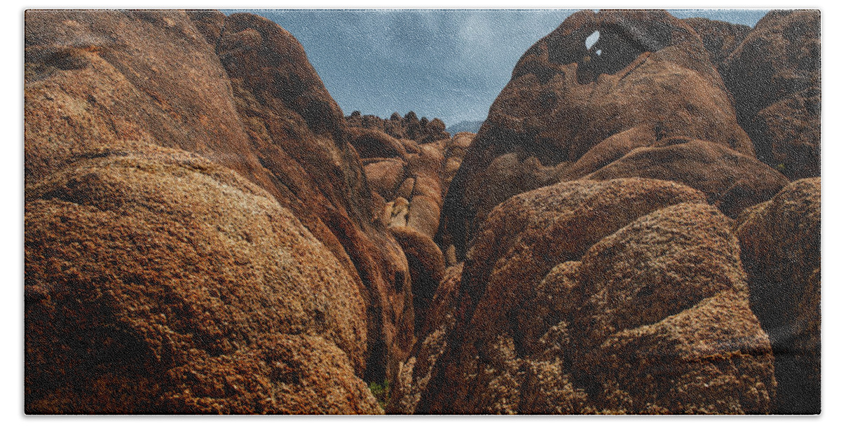 Landscape Hand Towel featuring the photograph In Between by Gene Garnace