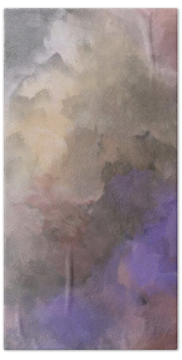  Bath Towel featuring the digital art In The Clouds by Michelle Hoffmann