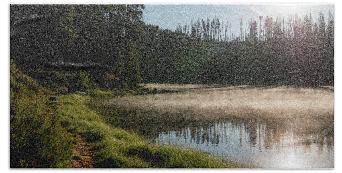 Ynp Scenery-yellowstone National Park-#fineartphotography - #renownedphotographer- Fine Art Photography- Rae Ann M. Garrett - #fineartphotography #raeannmgarrett - Bath Towel featuring the photograph In the Morning by Rae Ann M Garrett