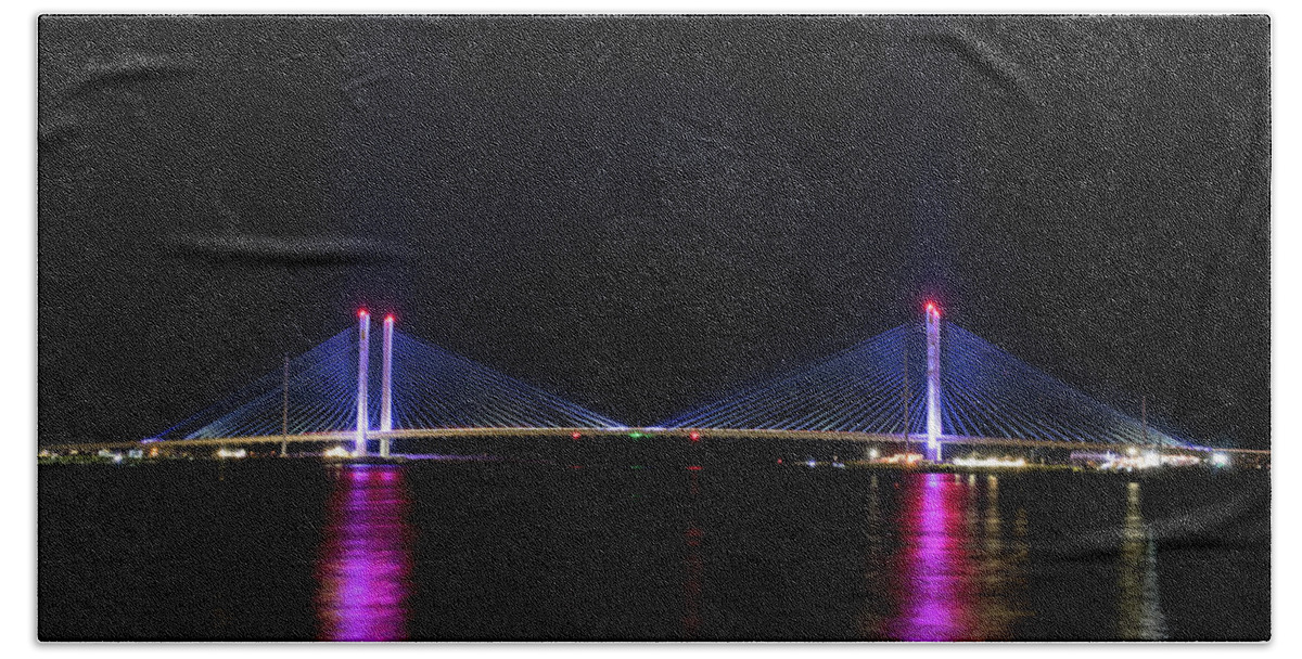 Water Bath Towel featuring the photograph Indian River Inlet by Rose Guinther