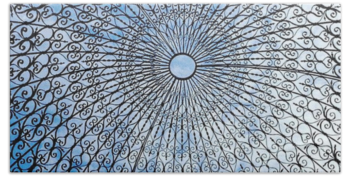 Iron Bath Towel featuring the photograph Iron Lace Dome by Vicki Noble