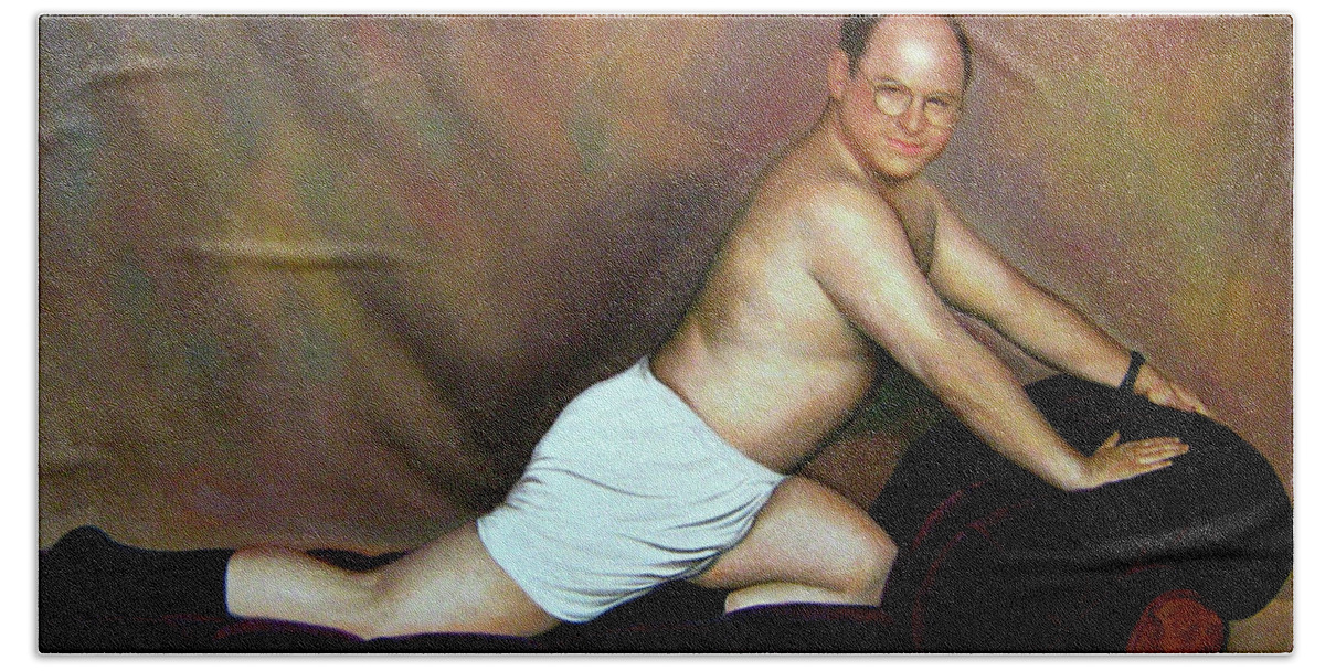 Jason Alexander Hand Towel featuring the photograph Jason Alexander as George Costanza by Movie Poster Prints