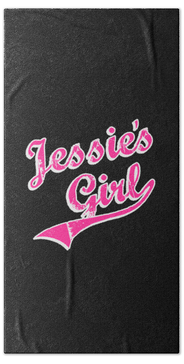 Cool Hand Towel featuring the digital art Jessies Girl Retro by Flippin Sweet Gear