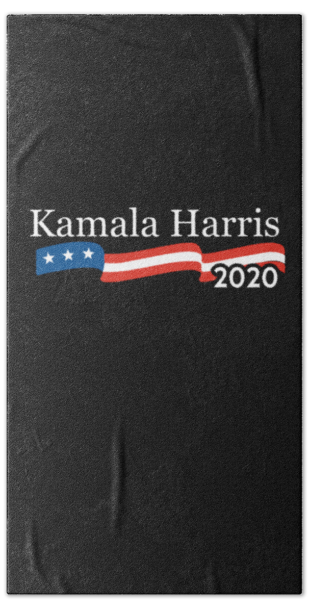 Cool Bath Towel featuring the digital art Kamala Harris 2020 For President by Flippin Sweet Gear