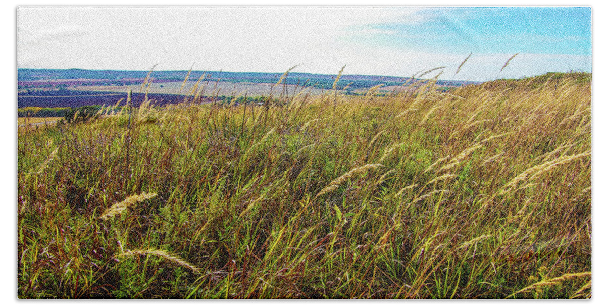 Wheat Bath Towel featuring the photograph Kansas Wheat Field by Jim Mathis