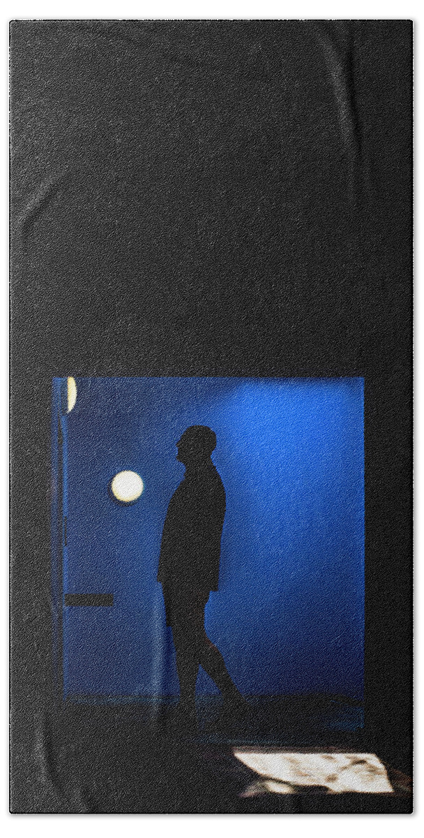 Blue Bath Towel featuring the photograph Kinda Blue by Alexander Farnsworth