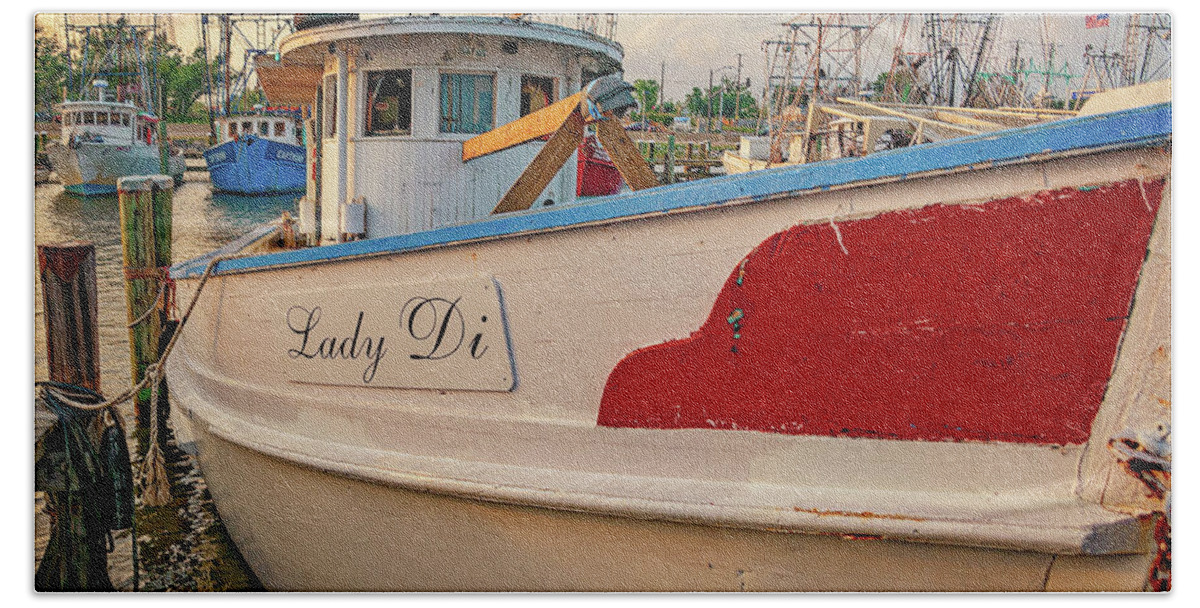Boat Hand Towel featuring the photograph Lady Di by Christopher Holmes
