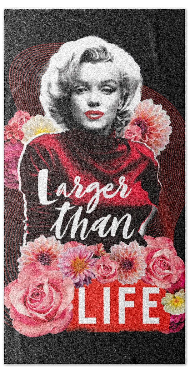 Marilyn Monroe Hand Towel featuring the photograph Larger Than LIFE by LIFE Picture Collection