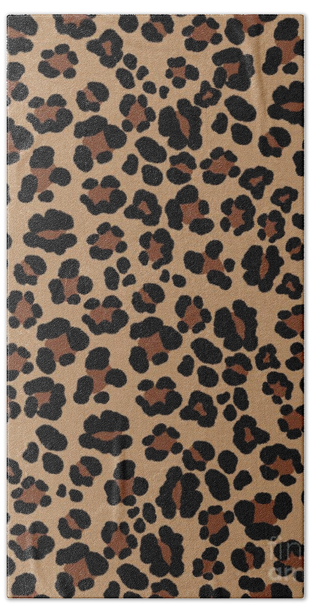 Leopard Print Glam #1 #pattern #decor #art Bath Towel by Anitas and Bellas  Art - Fine Art America
