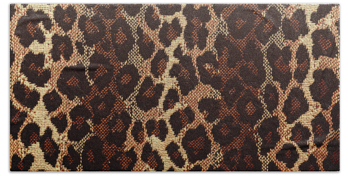 Leopard Print Hand Towel featuring the photograph Leopard Print by Susan Rissi Tregoning