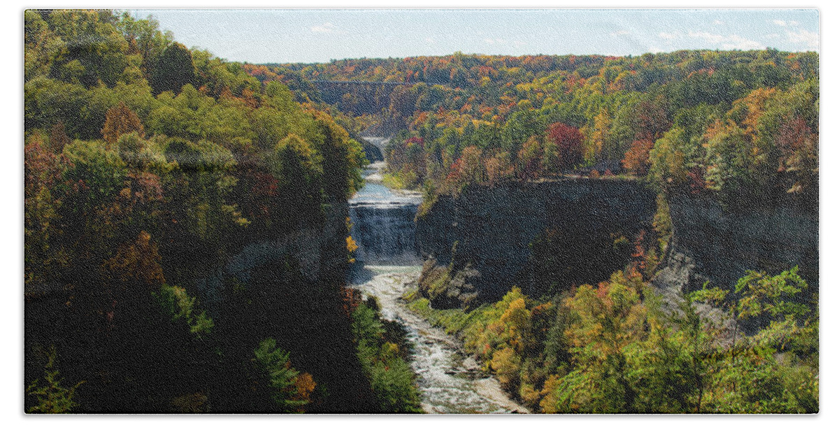 Nature Hand Towel featuring the photograph Letchworth State Park by Nicole Lloyd