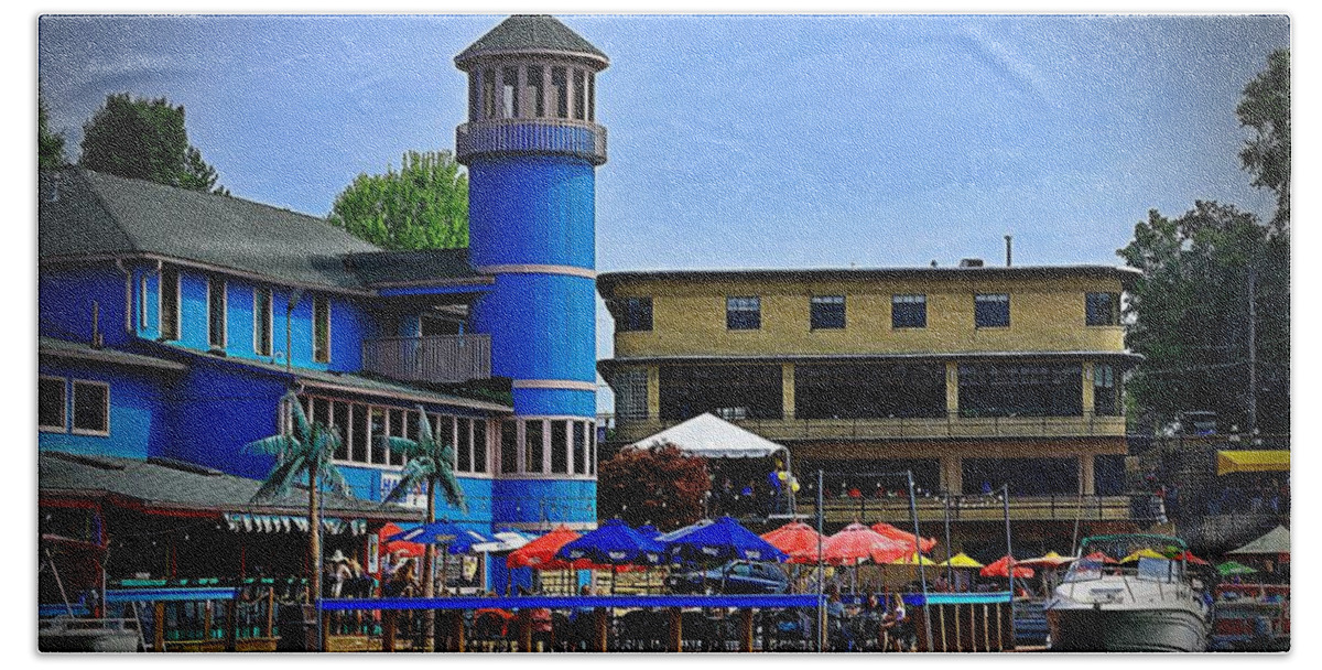 Lake Bath Towel featuring the photograph Life on Portage Lakes Ohio by Mary Walchuck