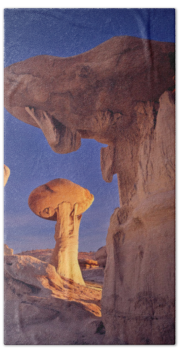 Badlands Bath Towel featuring the photograph Light There Be by Peter Boehringer