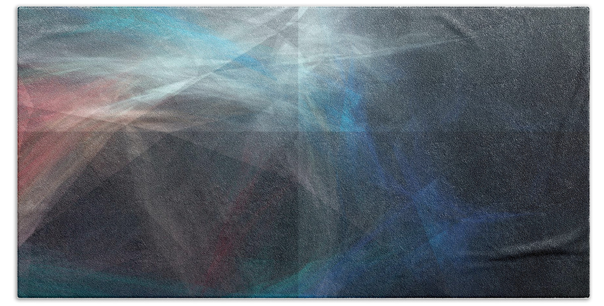 Rick Drent Bath Towel featuring the digital art Lighthouse by Rick Drent