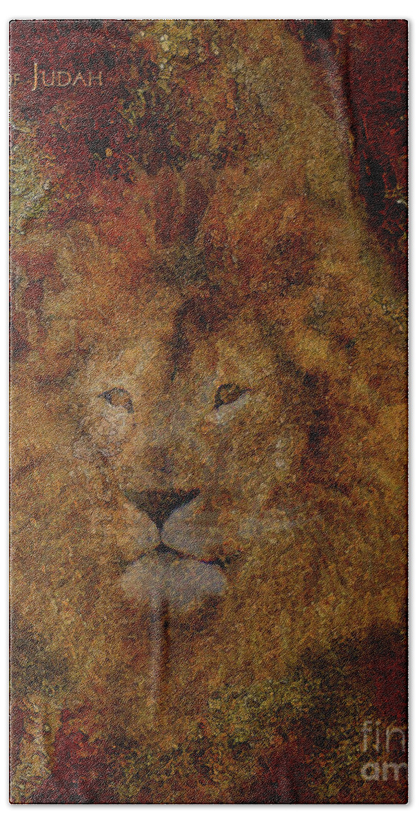 Lion Hand Towel featuring the photograph Lion of Judah by Constance Woods