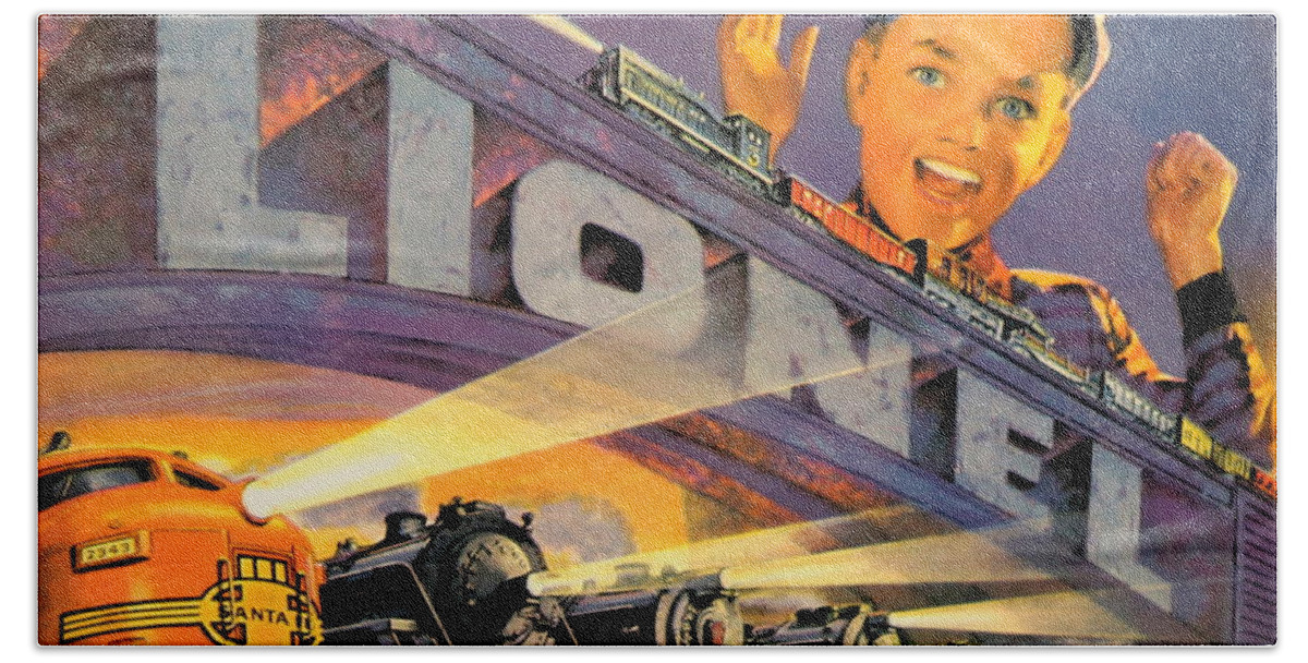 Lionel Trains Bath Towel featuring the photograph Lionel 1 by Imagery-at- Work