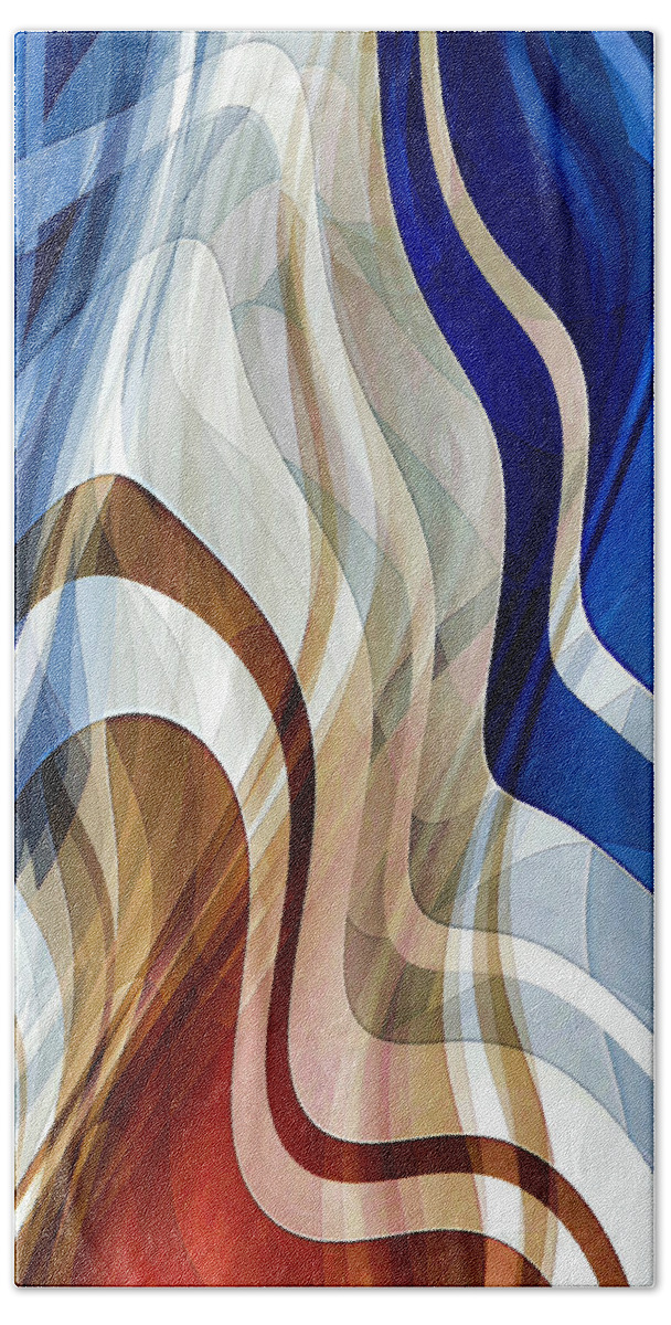 Liquid Hand Towel featuring the digital art Liquid Wind by David Manlove