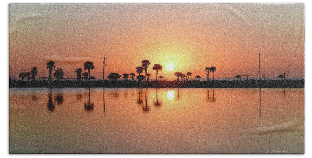 Sunrise Bath Towel featuring the photograph Little Bay Reflections by Christopher Rice