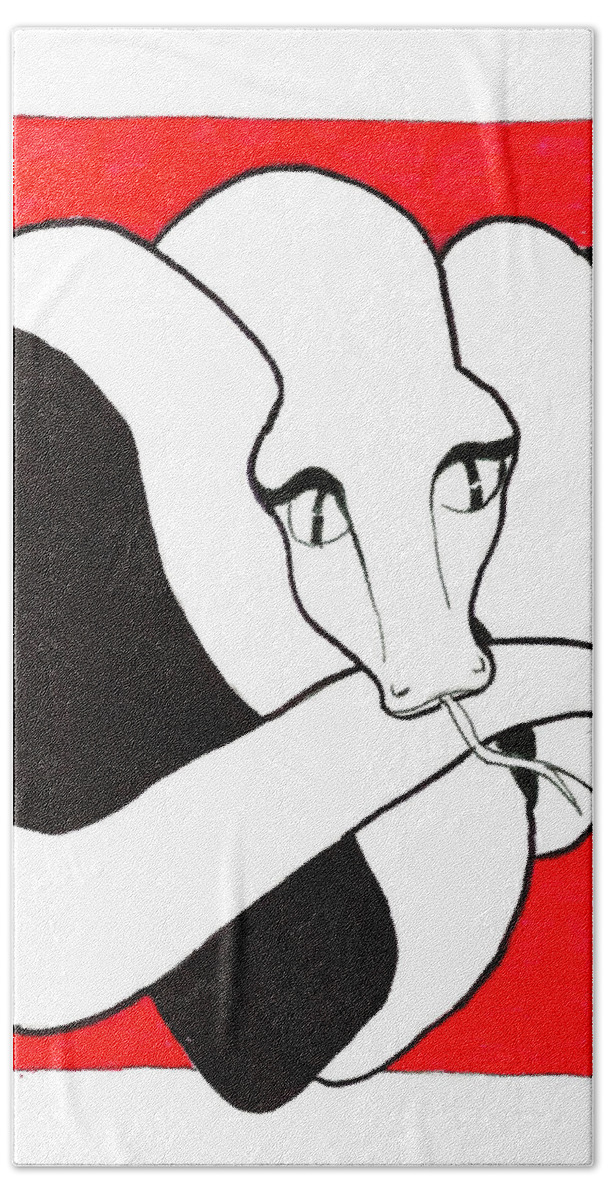 Love Hand Towel featuring the drawing Love Hurt by Joelle Philibert