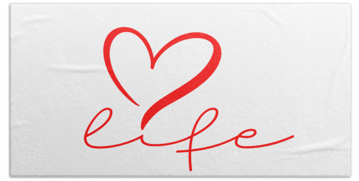 Love Of Life Hand Towel featuring the digital art Love Life by Az Jackson