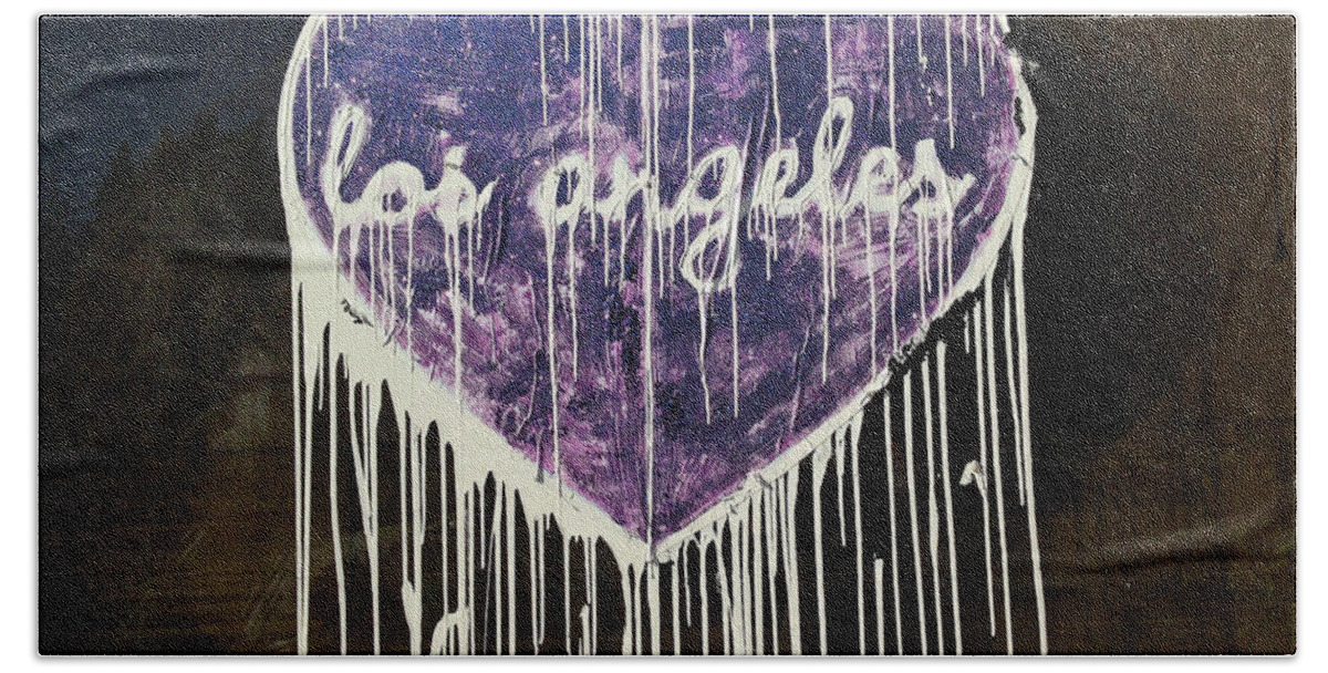 Los Angeles Hand Towel featuring the photograph Love Los Angeles by Chris Goldberg